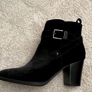 Franco Sarto black suede boots 8.5